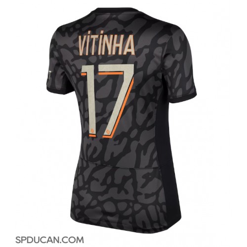 Zenski Nogometni Dres Paris Saint-Germain Vitinha Ferreira #17 Rezervni 2023-24 Kratak Rukav